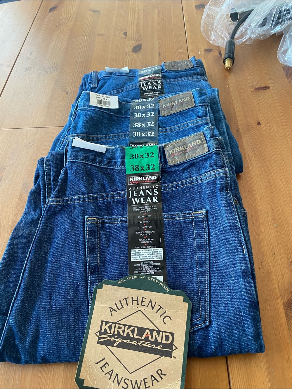 Kirkland Signature Men's Dark Blue Relaxed Fit Jeans